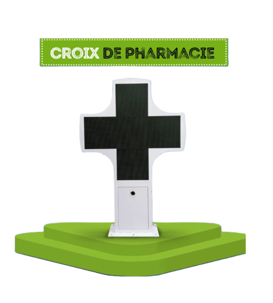 Croix De Pharmacie Led Monocolore